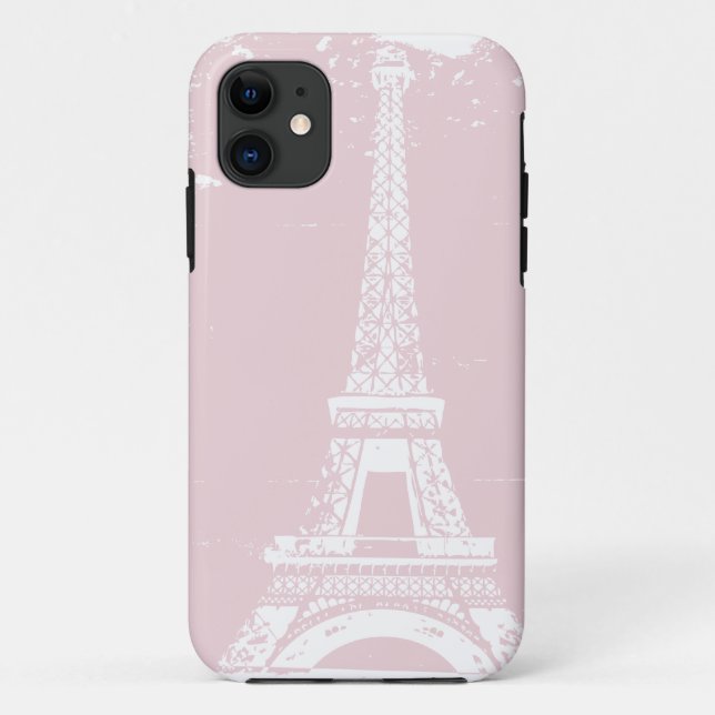 Coque Case-Mate Pour iPhone Coque iphone 5 Tour Eiffel Rose (Dos)