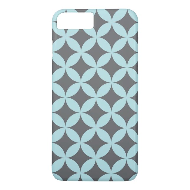Coque Case-Mate Pour iPhone Coque iphone à motif bleu et gris (Dos)