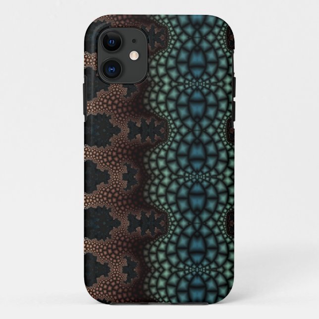 Coque Case-Mate Pour iPhone coque iphone d'art fractal abstrait (Dos)
