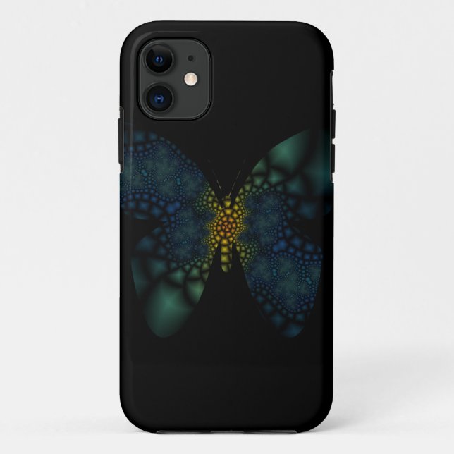 Coque Case-Mate Pour iPhone coque iphone de papillon fractal (Dos)