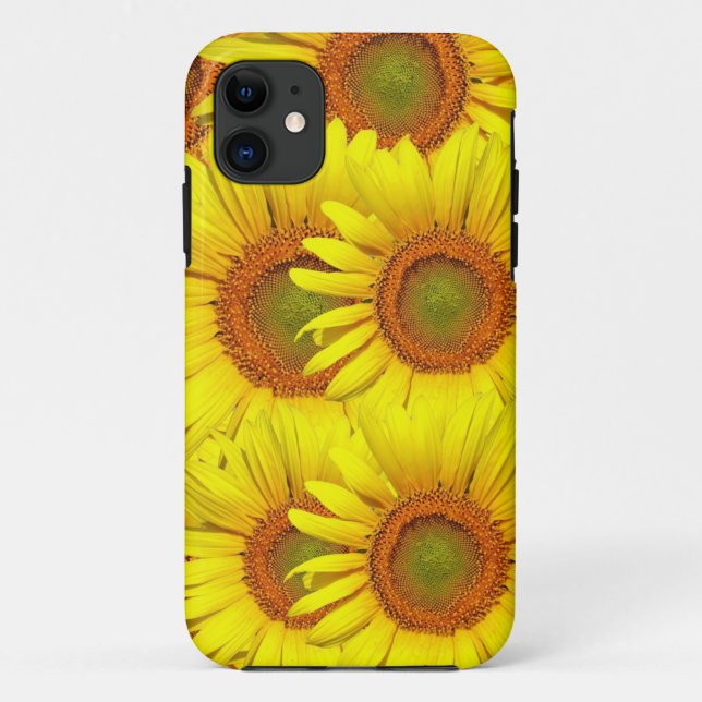 Coque Case-Mate Pour iPhone Coque iphone de tournesol jaune (Dos)