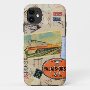 Coque Case-Mate Pour iPhone coque iphone des timbres de voyageur vintage