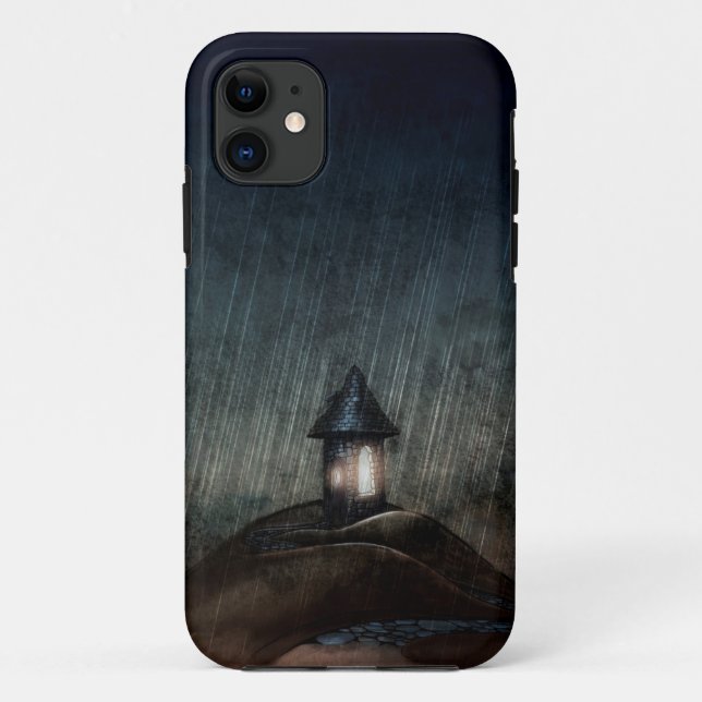 Coque Case-Mate Pour iPhone Coque iphone illustré. Chauffez quand il pleut (Dos)