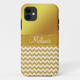 Coque Case-Mate Pour iPhone Coque iphone personnalisé Gold Chevron