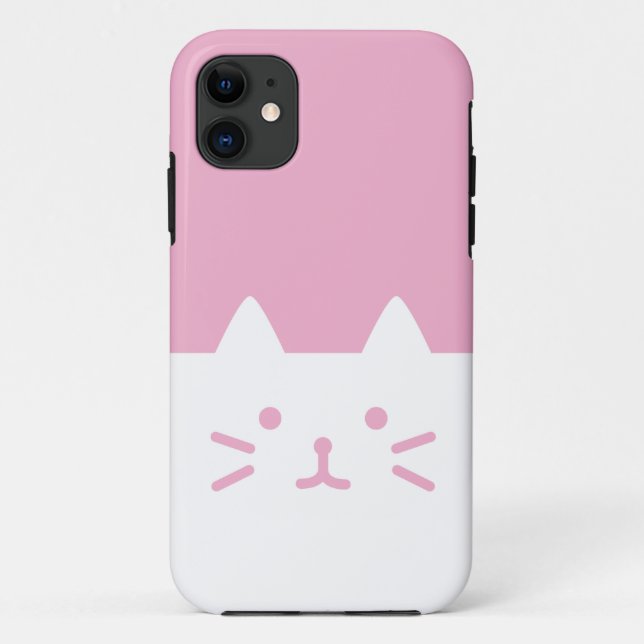 Coque Case-Mate Pour iPhone coque iphone rose de chat (Dos)