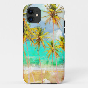 Coque Case-Mate Pour iPhone Coque iphone tropical de coutume d'océan de plage