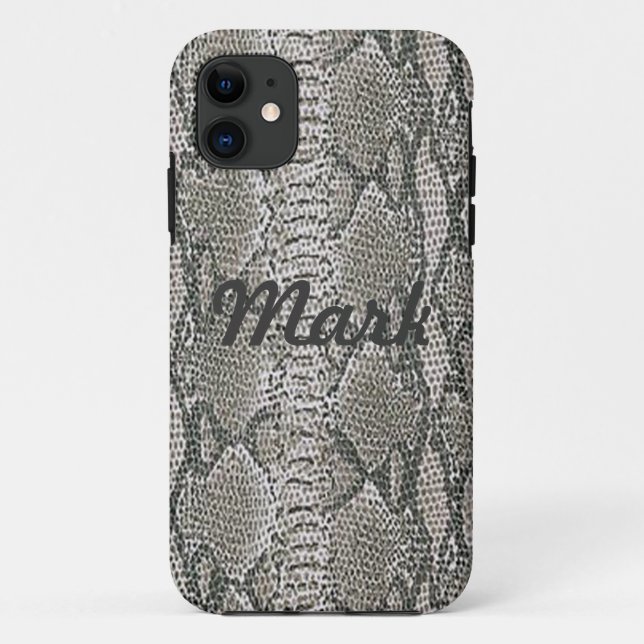 Coque Case-Mate Pour iPhone Coque personnalisé Silver Snake Skin iPhone 5 (Dos)