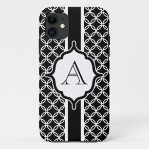 Coque Case-Mate Pour iPhone Dentelle noire Monogramme coque iphone Mate