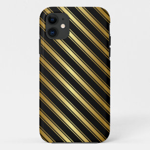 Coque Case-Mate Pour iPhone Élégant coque iphone en or et en bande noire