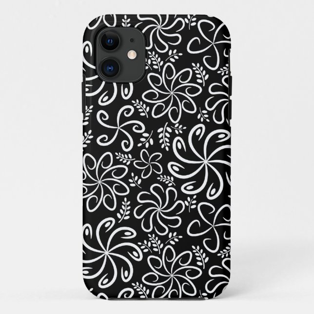 Coque Case-Mate Pour iPhone Fleurs noir noir foncé iPhone 5 Coque (Dos)