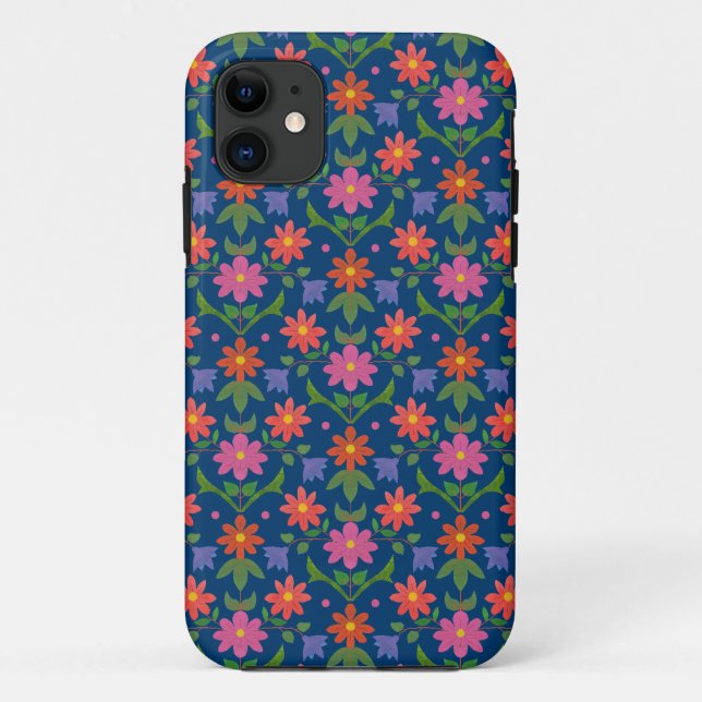 Coque Case-Mate Pour iPhone Fleurs Pois, Blue iPhone 5/5s Xtreme Coque (Dos)