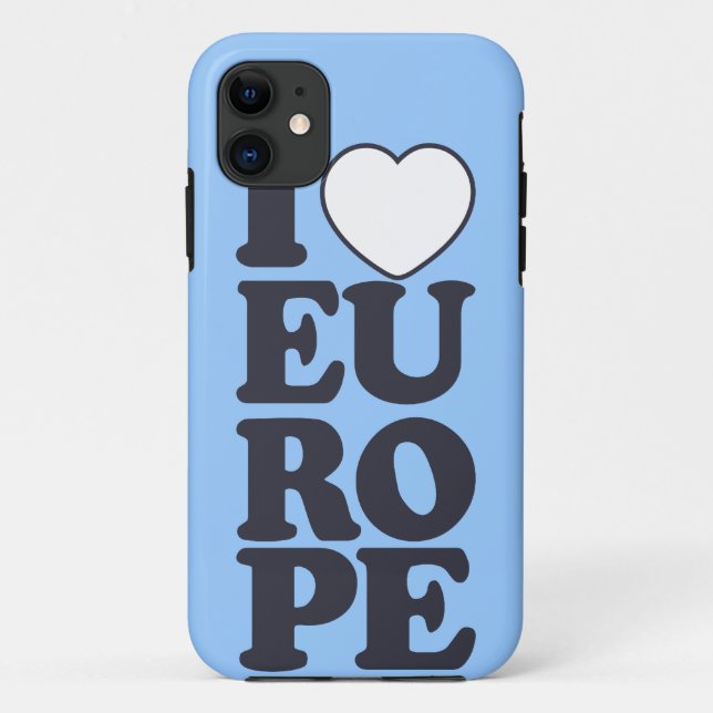 Coque Case-Mate Pour iPhone I LOVE EUROPE coutume coque iphone mate (Dos)