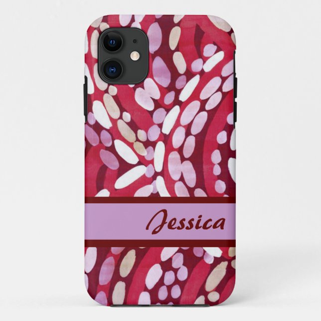 Coque Case-Mate Pour iPhone Iphone 5 coque couleur violet rouge (Dos)