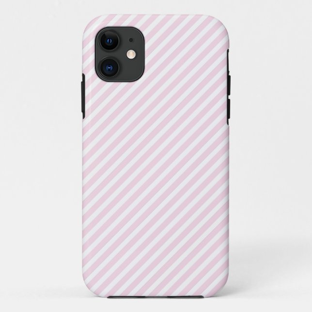 Coque Case-Mate Pour iPhone iPhone 5 Coque rayé rose et blanc (Dos)