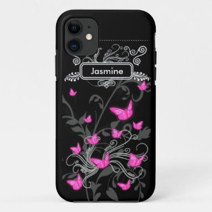 Coque Case-Mate Pour iPhone iPhone SE + iPhone 5/5S Coque Papillons rose