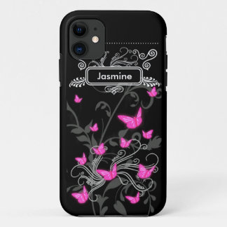 Coque Case-Mate Pour iPhone iPhone SE + iPhone 5/5S Coque Papillons rose