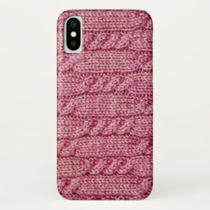 Coque Case-Mate Pour iPhone Knit câblé par fil rose