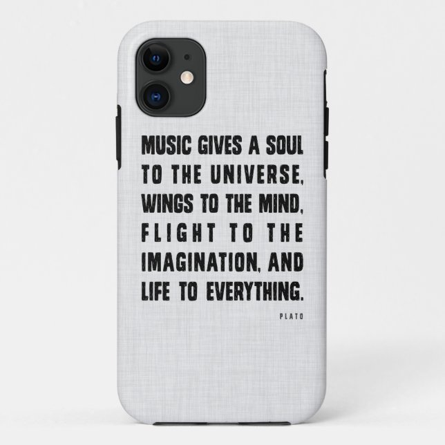 Coque Case-Mate Pour iPhone La musique donne une âme dans le coque iphone (Dos)