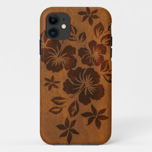 Coque Case-Mate Pour iPhone Lilikoi Hibiscus Hawaiian Faux Wood iPhone 5 Coque
