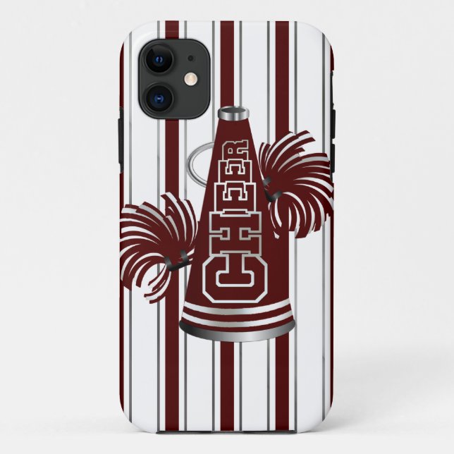 Coque Case-Mate Pour iPhone Maroon & Pom-pom girl blanc iPhone 5 Coque (Dos)
