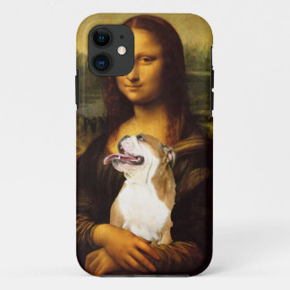 Coque Case-Mate Pour iPhone Mona Lisa et son coque iphone de chien de Taureau
