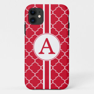 Coque Case-Mate Pour iPhone Monogramme rouge vif iPhone 5 Coque