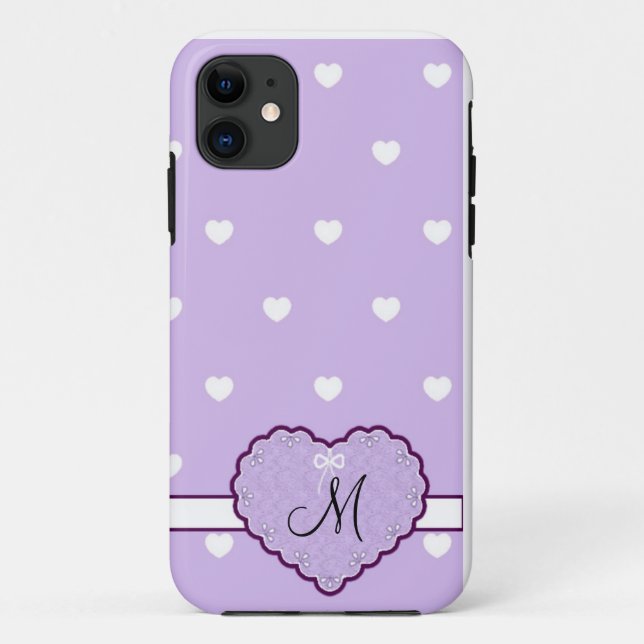 Coque Case-Mate Pour iPhone Monogrammed Heart iPhone 5 Coque (Dos)