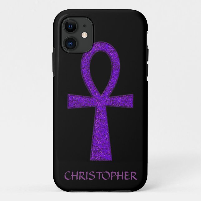 Coque Case-Mate Pour iPhone Purple Ankh iPhone 5 Coque (Dos)
