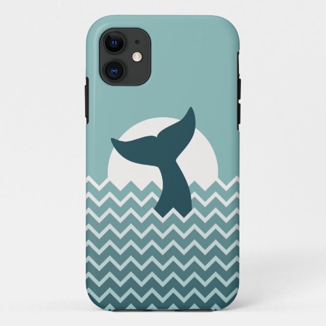 Coque Case-Mate Pour iPhone Queue de baleine (Dos)