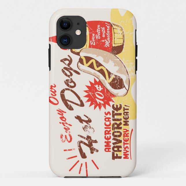Coque Case-Mate Pour iPhone Rétro coque iphone de hot-dog (Dos)