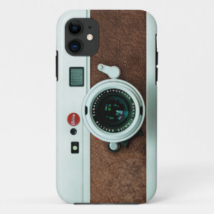 Coque Case-Mate Pour iPhone Rétro vieil appareil-photo en cuir brun vintage