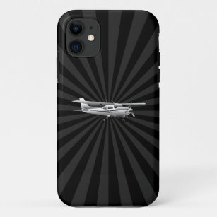 Coque Case-Mate Pour iPhone Silhouette de Cessna d'avions pilotant le rayon de