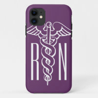 Symbole de caducée du coque iphone | d'infirmier