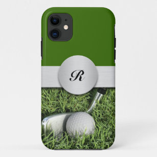Coque Case-Mate Pour iPhone Thème de golf de monogramme