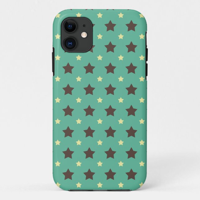 Coque Case-Mate Pour iPhone *Turquoise Nights Retro Stars* iPhone 5/5S Coque (Dos)