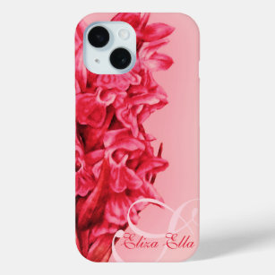 Coque Case-Mate iPhone Votre nom Orchidée rouge floral