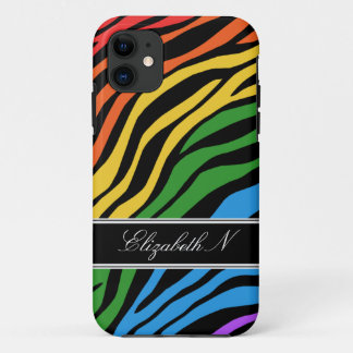 Coque Case-Mate Pour iPhone Zebra Print Mix Rainbow iPhone 5 Coque