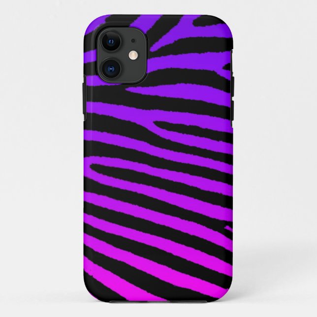 Coque Case-Mate Pour iPhone Zebra rayures rose violet bleu iphone 5 coque (Dos)
