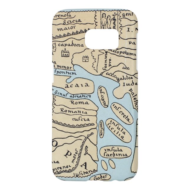 Coque Casemate Pour Samsung Galaxy 2ème siècle de CARTE du MONDE (Dos)