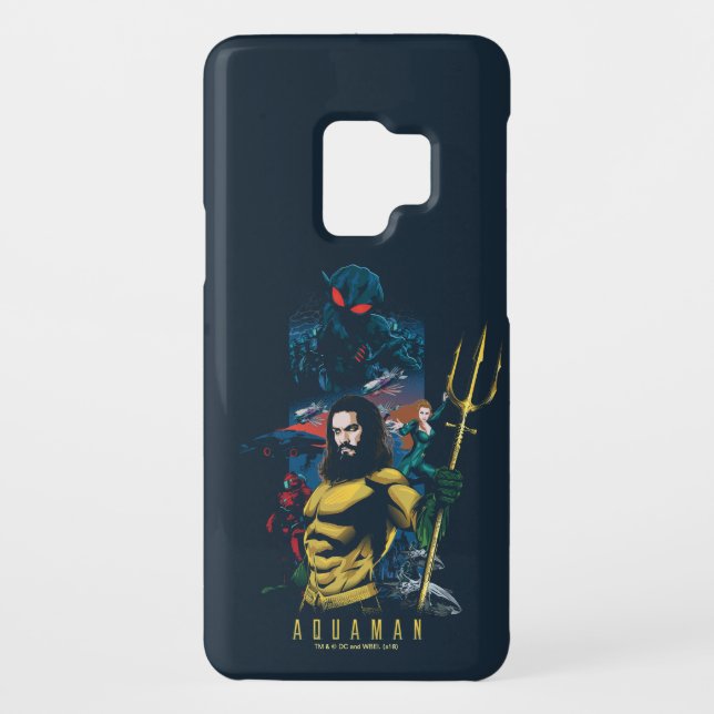 Coque Casemate Pour Samsung Galaxy Aquaman | Orin, Mera et Black Manta Graphic (Dos)