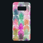 Coque Case-Mate Samsung Galaxy S8 Aquarelle tropicale moderne de pastel d'ananas<br><div class="desc">Un motif moderne,  d'été,  tropical et exotique d'aquarelle d'ananas de fruits dans rose,  pourpre,  vert et le bleu. L'arrière - plan de couleur est entièrement personnalisable</div>