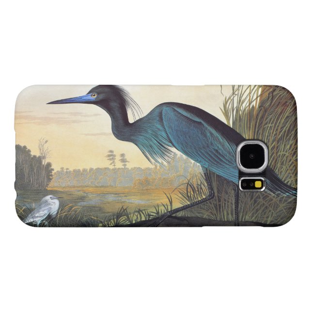 Coque Casemate Pour Samsung Galaxy Audubon : Héron de petit bleu (Dos Horizontal)