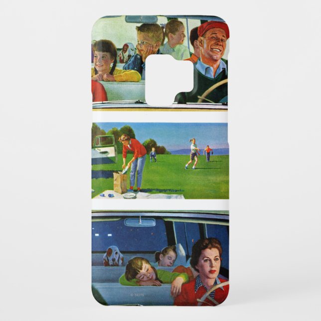 Coque Casemate Pour Samsung Galaxy Avant, pendant et après le pique-nique (Dos)