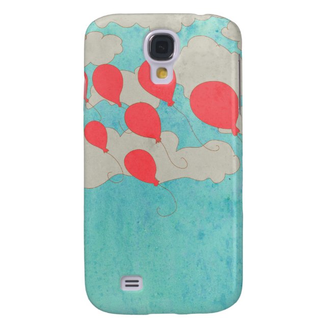 Coque Casemate Pour Samsung Galaxy Ballons rouges (Dos)