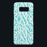 Coque Case-Mate Samsung Galaxy S8 Beach Coral Reef Motif Nautique Blanc Bleu<br><div class="desc">Ce joli motif nautique reprenant d'inspiration océan / plage ressemble à un récif corallien tissé complexe en blanc sur une plage - arrière - plan bleu. Le design original et élégant de la barrière de corail est fait dans un style pochoir. La couleur bleue rappelle les mers tropicales claires et...</div>
