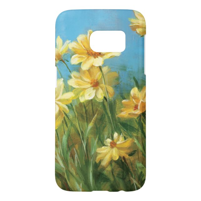 Coque Casemate Pour Samsung Galaxy Belles marguerites jaunes (Dos)