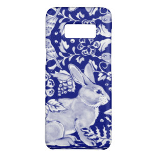 Coque Case-Mate Samsung Galaxy S8 Bleu et blanc Rabbit Art Bois Animal Delft