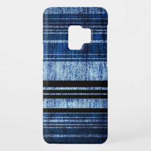 Coque Case-Mate Pour Samsung Galaxy S9 Bleu foncé Grandes texture grunge