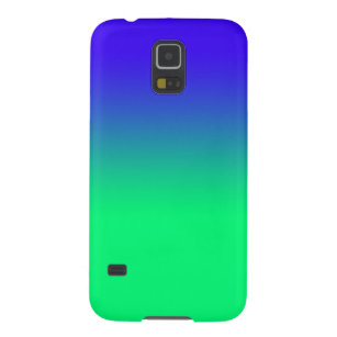 Coque Galaxy S5 Boîtier téléphonique Ombre bleu à vert
