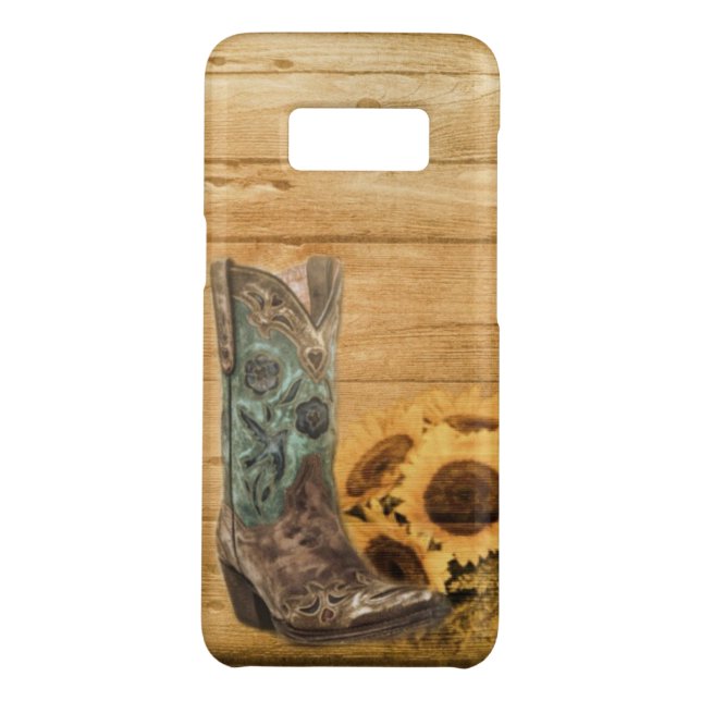 Coque Casemate Pour Samsung Galaxy bottes de cowboy rustique grange occidentale tourn (Dos)